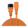 LINDY IEC-Netzverlängerung C14 - C13 orange 2m