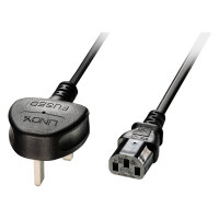 LINDY IEC-Netzkabel UK IEC-320 C13 5A 3 Pin 2m