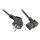 LINDY IEC-Netzkabel abgewinkelt Schuko an C13 2m