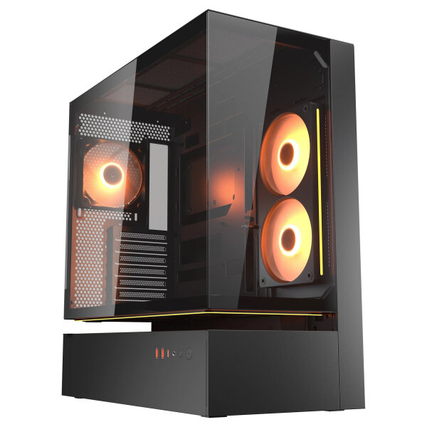 Midi COUGAR CFV235, ARGB, Glas, Schwarz