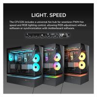 Midi COUGAR CFV235, ARGB, Glas, Schwarz