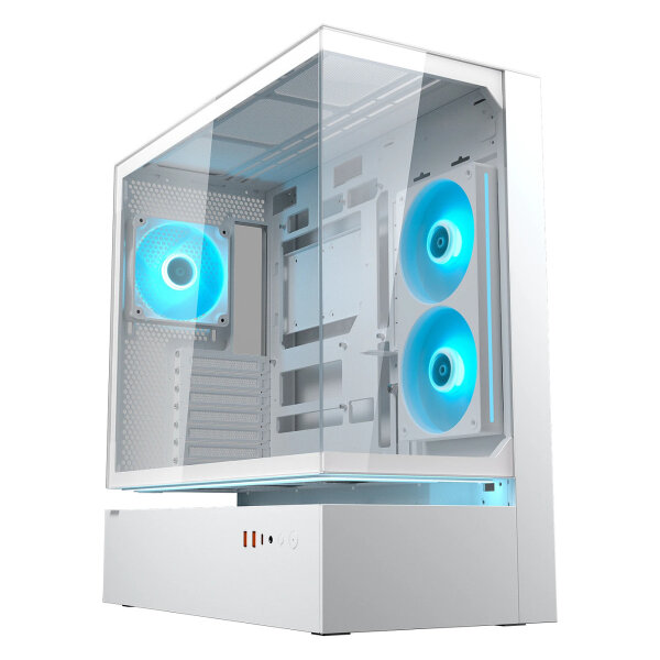 Midi COUGAR CFV235, ARGB, Glas, Weiß
