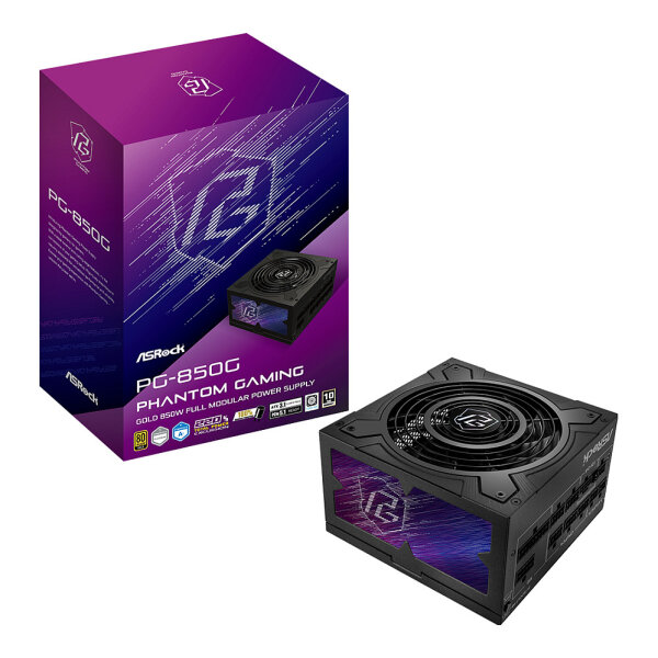 850W ASRock Phantom Gaming PG-850G 850W ATX 80+ Gold black retail