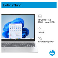 HP OmniBook 5 AI 16" 2K Core Ultra 5 225U 16GB/512GB SSD Win11 Home - 16-af1452ng