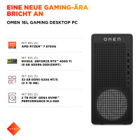HP 16L Gaming Desktop TG03-0150ng(schwarz, ohne Betriebssystem)