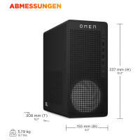HP 16L Gaming Desktop TG03-0150ng(schwarz, ohne Betriebssystem)