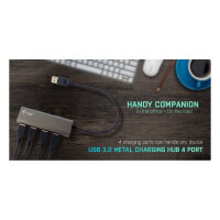 D I-TEC USB 3.0 Metal Charging HUB [4x USB Ladeport]