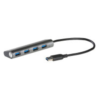 D I-TEC USB 3.0 Metal Charging HUB [4x USB Ladeport]