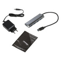 D I-TEC USB 3.0 Metal Charging HUB [4x USB Ladeport]