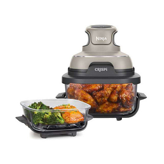 Ninja FN101EUST CRISPi 4-in-1 Tragbare Glas-Heißluftfritteuse Stone