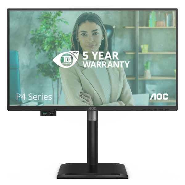 AOC 60,5cm (23,8") 24P4U 16:09 HDMI+DP+DVI+USB IPS Lift bk