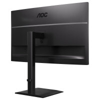 AOC U27E4CV - 27 Zoll Ultra HD, Lautsprecher, (3840x2160, 60 Hz, 2x HDMI 2.0, DisplayPort 1.4, USB-C (90W PD), RJ45, USB Hub) schwarz