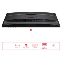 AOC U27E4CV - 27 Zoll Ultra HD, Lautsprecher, (3840x2160, 60 Hz, 2x HDMI 2.0, DisplayPort 1.4, USB-C (90W PD), RJ45, USB Hub) schwarz