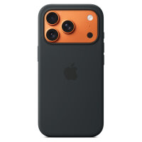 Silikon Case iPhone 17 Pro mit MagSafe (schwarz)