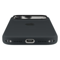 Silikon Case iPhone 17 Pro mit MagSafe (schwarz)