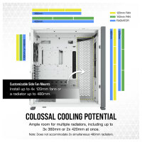 Corsair 7000D Airflow White Full Tower Gaming Gehäuse mit Glas Seitenfenster