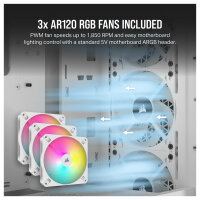Corsair 3000D RGB Airflow weiß Midi Tower ATX Gaming Gehäuse