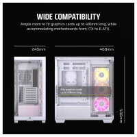 Corsair 3500X LINK RGB weiß Midi Tower ATX Gaming Gehäuse