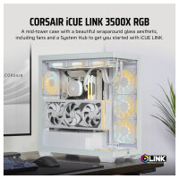 Corsair 3500X LINK RGB weiß Midi Tower ATX Gaming Gehäuse