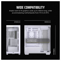 Corsair 3500X weiß Midi Tower ATX Gaming Gehäuse