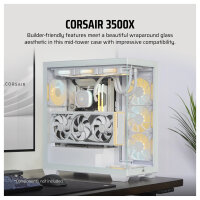 Corsair 3500X weiß Midi Tower ATX Gaming Gehäuse