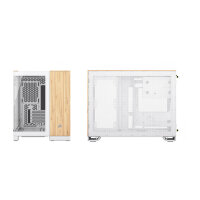 CORSAIR mATX 2500X (Tempered Glass) White/Bamboo Wood
