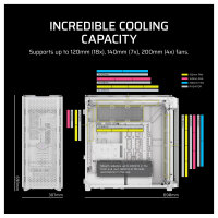 CORSAIR Super-Tower 9000D iCUE LINK AIRFLOW TP (White) (Speditionsversand)