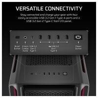 CORSAIR Midi 5000T LX RGB (Tempered Glass) Black