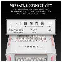 CORSAIR Midi 5000T LX RGB (Tempered Glass) White
