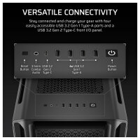 CORSAIR Midi 5000T (Tempered Glass) Black
