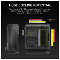 CORSAIR Midi 5000T (Tempered Glass) Black