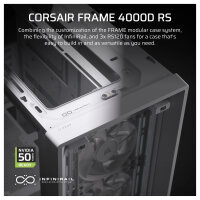 CORSAIR Frame 4000D RS Weiß Midi Tower ATX Gaming Gehäuse
