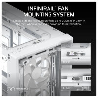 CORSAIR Frame 4000D RS Weiß Midi Tower ATX Gaming Gehäuse