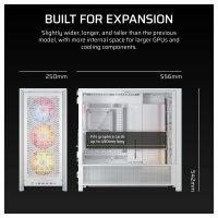 CORSAIR Frame 5000D RS ARGB Weiß Midi Tower ATX Gaming Gehäuse