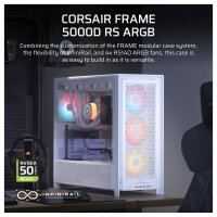 CORSAIR Frame 5000D RS ARGB Weiß Midi Tower ATX Gaming Gehäuse