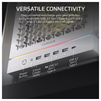CORSAIR Frame 5000D RS ARGB Weiß Midi Tower ATX Gaming Gehäuse