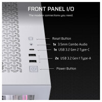 CORSAIR Midi 3500X RSR ARGB (Tempered Glass) White