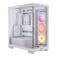 CORSAIR Midi 3500X LXR LINK (Tempered Glass) White