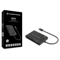 CONCEPTRONIC Kartenleser USB-A2.0->7-in-1 schwarz