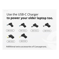 CONCEPTRONIC Ladegerät 1Port GaN USB-C Desk 100WPD3.0/PPS sw