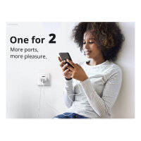 CONCEPTRONIC Ladegerät 2Port GaN USB-C/-A 20WPD3.0/PPS ws