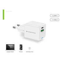 CONCEPTRONIC Ladegerät 2Port GaN USB-C/-A 20WPD3.0/PPS ws