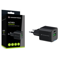 CONCEPTRONIC Ladegerät 2Port GaN USB-C/-A 20WPD3.0/PPS sw