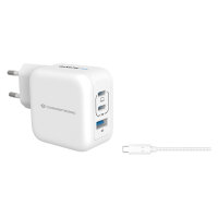 CONCEPTRONIC Ladegerät 3Port GaN 2xUSB-C/1xA...