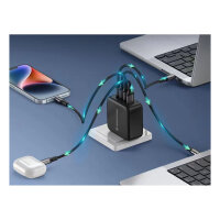 CONCEPTRONIC Ladegerät 4Port GaN 3xUSB-C/1xA100WPD3.0/PPS sw