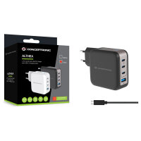 CONCEPTRONIC Ladegerät 4Port GaN 3xUSB-C/1xA100WPD3.0/PPS sw