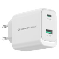 CONCEPTRONIC Ladegerät 2Port GaN USB-C/-A...