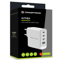 CONCEPTRONIC Ladegerät 4Port GaN 3xUSB-C/1xA100WPD3.0/PPS ws