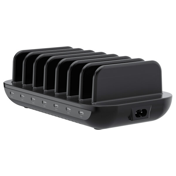 CONCEPTRONIC Ladegerät 7Port 7xUSB-C Multi 160WPD3.0 sw