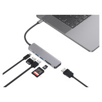 CONCEPTRONIC Dock USB-C->HDMI.2xUSB-A3.0.60WPD.+ 15cm gr